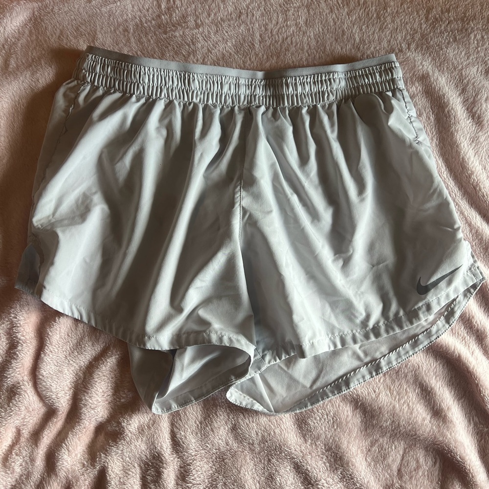 Grey Nike athletic shorts size M with built in liner